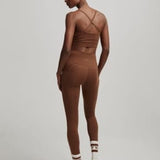 Varley Let's Move Irena Bra | Cocoa Brown