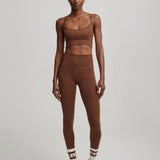 Varley Let's Move Irena Bra | Cocoa Brown