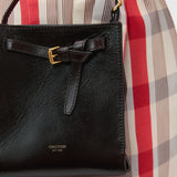 Oroton Margot Tiny Bucket Bag | Dark Chocolate