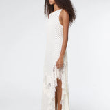 Third Form Visions Lace Frill Dress | Cream Polka Dot