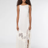 Third Form Visions Lace Frill Dress | Cream Polka Dot