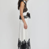 Third Form Visions Handkerchief Skirt | Ivory & Black