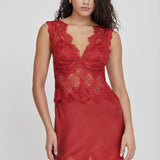 Third Form Visions Lace Mini Dress | Crimson