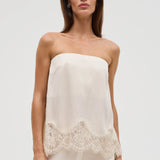 Third Form Visions Lace Strapless Top | Buttercream