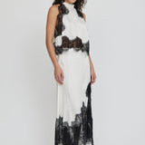 Third Form Visions Lace Top | Ivory & Black