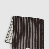 Oroton Riviera Reversible Bath Towel | Chocolate (PRE-ORDER)