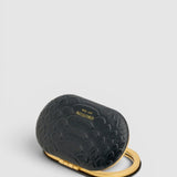 Oroton Indi Padded Mirror Texture | Black (PRE-ORDER)