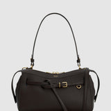 Oroton Cleo Shoulder Bag Crackle | True Chocolate