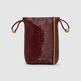 Oroton Nola Drawstring Pouch Texture | Copper