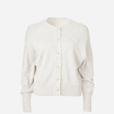 Viktoria & Woods Hart Merino Cardigan | Ivory Marl