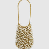 Oroton Vera Luxe Bead Bag | Pearl (PRE-ORDER)