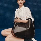 Oroton Emilia Large Tote Crackle | Dark Chocolate