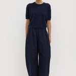 Lola Barrel Pant Navy