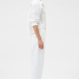 Oroton White Twill Pant | White
