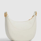 Oroton Florence Small Shoulder Bag Texture | Warm White