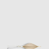 Oroton Broidery Pouch Smooth | Warm White (PRE-ORDER)
