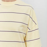 Nora Cotton Stripe Oversized Tee Rind Stripe