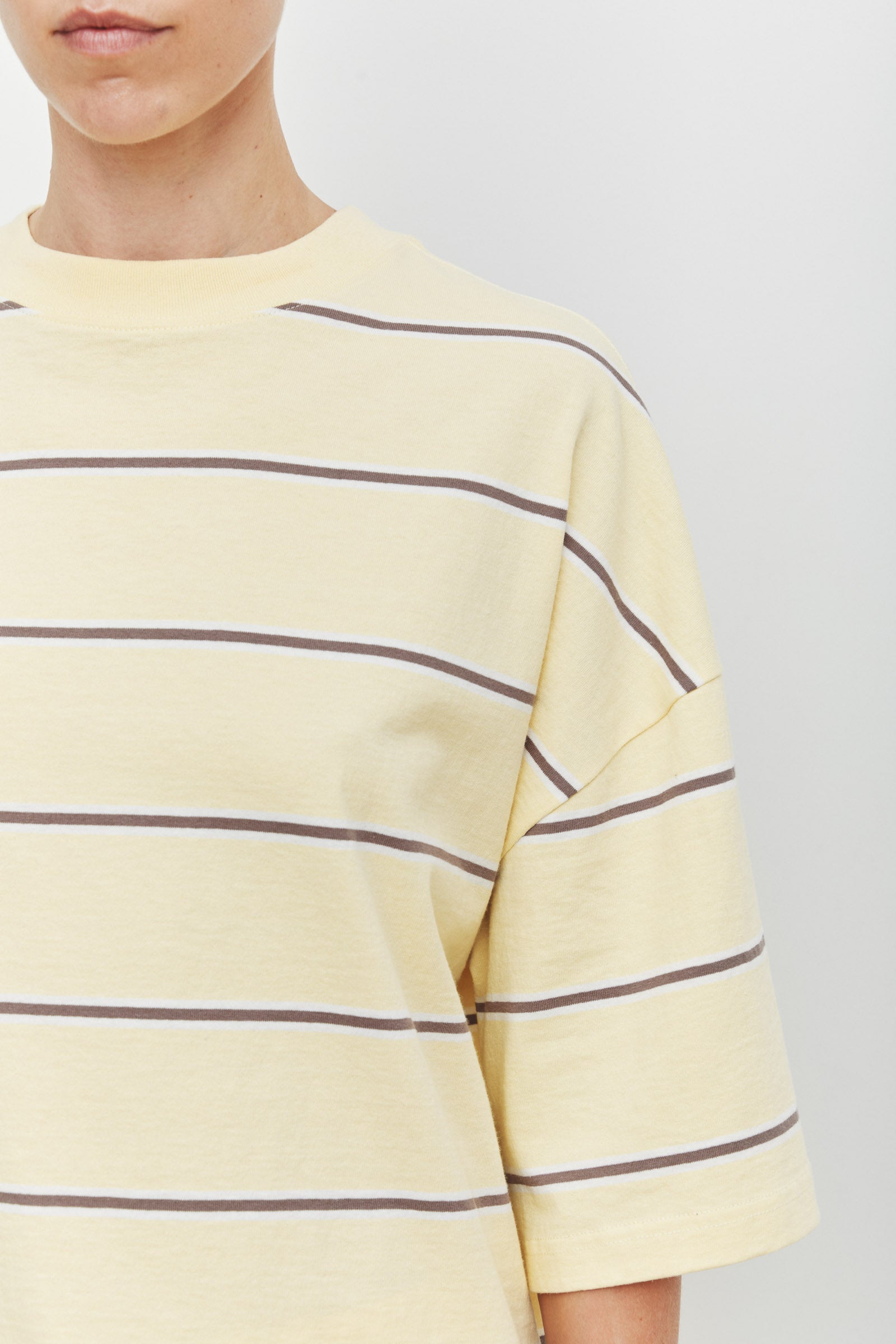 Nora Cotton Stripe Oversized Tee Rind Stripe