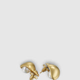 Oroton Maurie Shell Stud Earring | Worn Gold (PRE-ORDER)