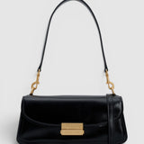 Oroton Ava Shoulder Bag Crackle | Black (PRE-ORDER)