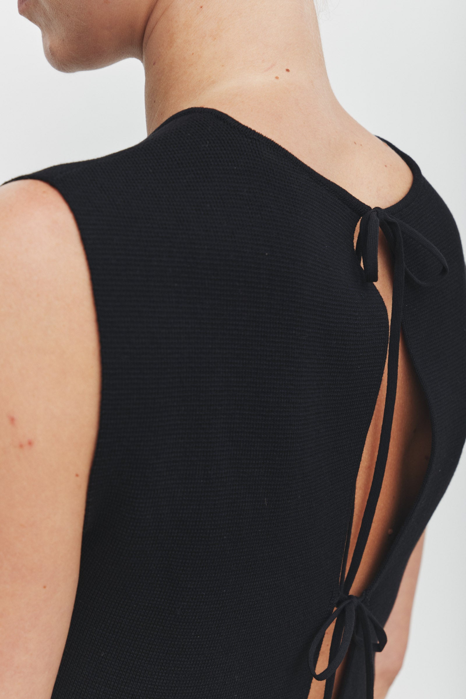 Evelyn Milano Knit Top Black