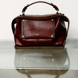 Oroton Mica Bowler Vegan Leather | Dark Chestnut