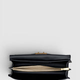 Oroton Ava Shoulder Bag Crackle | Black (PRE-ORDER)