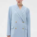 Oroton Double Breasted Blazer | Twilight Blue